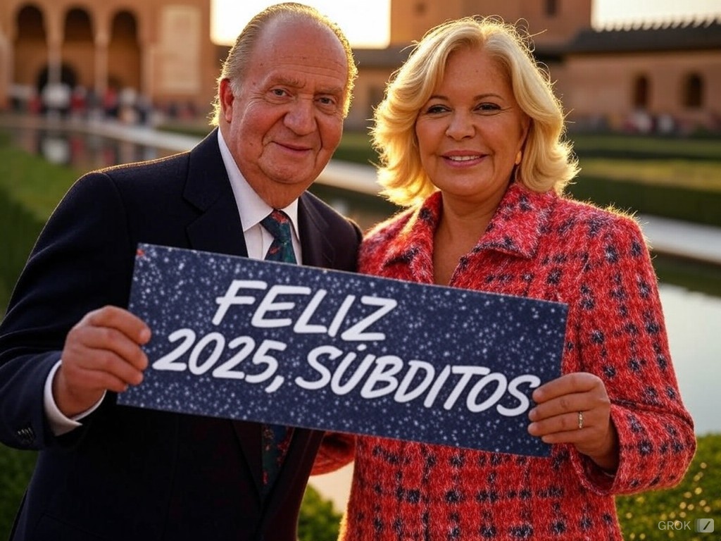 El verdadero mensaje navideño del rey se ha grabado en Graná y tenemos la exclusiva universal de tan campechano momento.