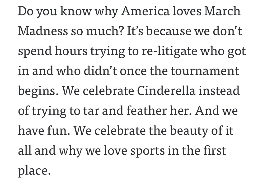 An outstanding column capped by this exquisite paragraph