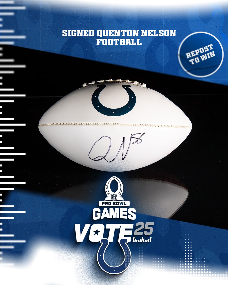 Indianapolis Colts (@colts) on Twitter photo Shout out the guys up front with a repost.
AND you could win. ⬇️🗳️
#ProBowlVote | <a href="/BigQ56/">Quenton Nelson</a> Shout out the guys up front with a repost.
AND you could win. ⬇️🗳️
#ProBowlVote | <a href="/BigQ56/">Quenton Nelson</a>