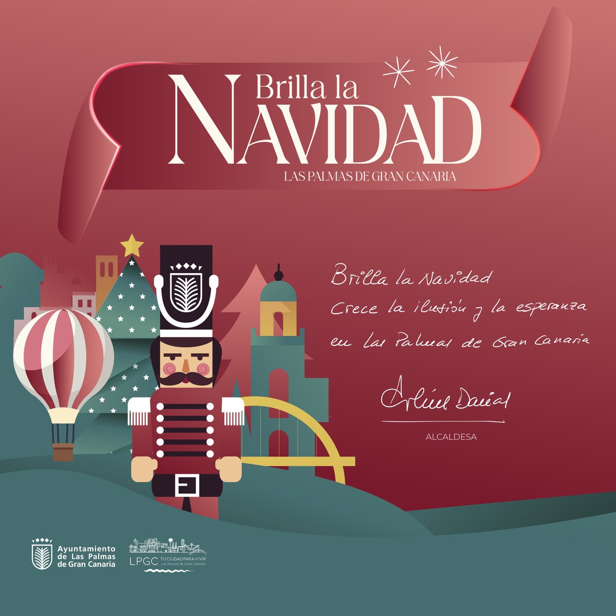 ✨ La magia de la #Navidad ilumina #LPGC 

🎄Este año, nuestra ciudad brilla más que nunca con ilusión, unión y esperanza

🎁Que estas fiestas llenen tu hogar de alegría y de buenos momentos

🌟¡Te deseamos unas felices fiestas!

#NavidadLPGC #BrillaLPGC