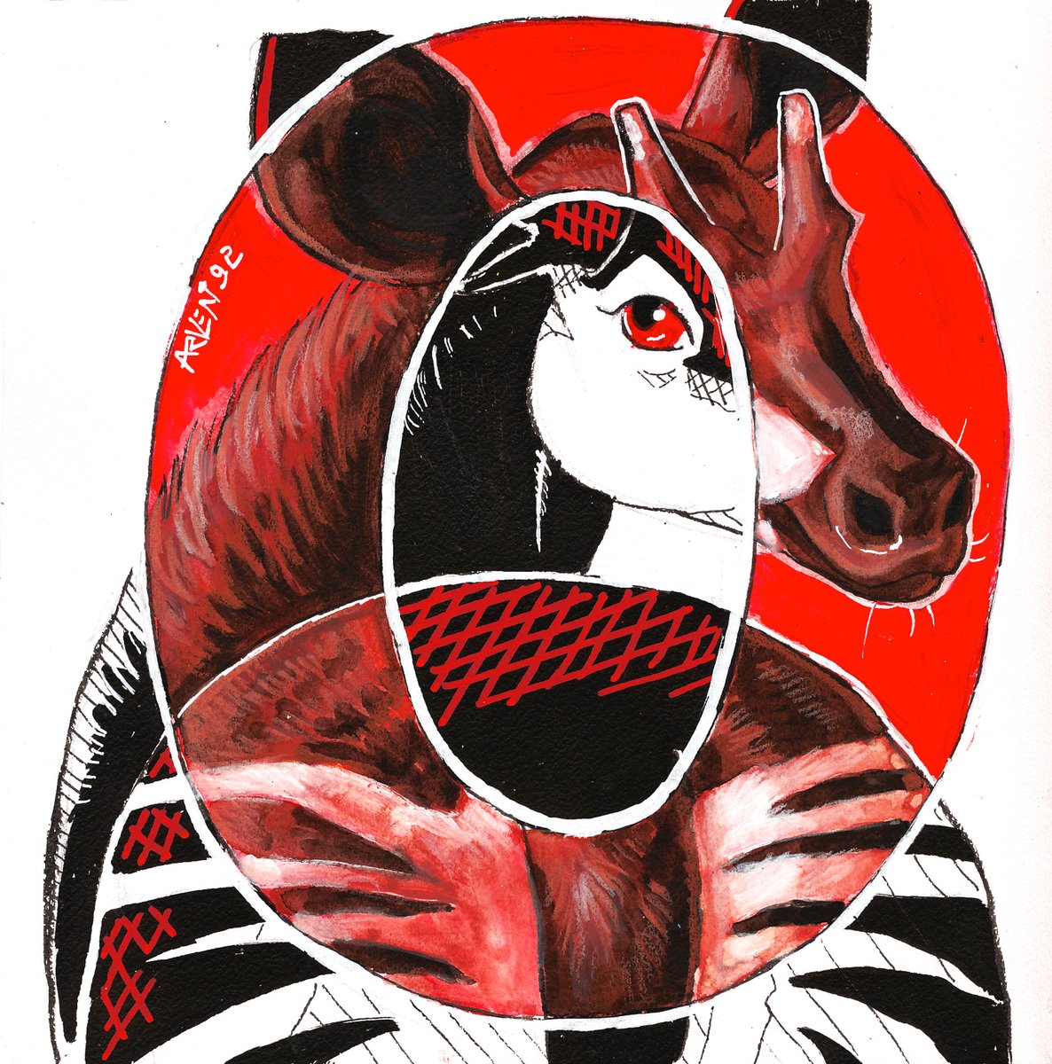 O is for... Okapi!
What animal should I draw for P? 👀
I'm looking to regrow my IG a little bit, I appreciate follows ❤️ instagram.com/panthera.arven
Watercolor, acrylic, colored pencil &amp; ink