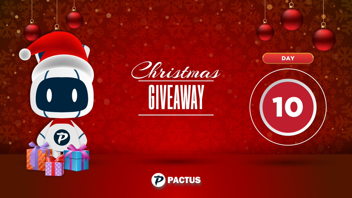 PactusChain's tweet photo. 🎄 Day #10 of Pactus #ChristmasGiveaway 🎁

Win 200 PAC today as we gear up for the 500 PAC grand prize tomorrow! 🎅

How?

📢 Follow @PactusChain

💡 Like, Retweet, & Comment with your Pactus address (pc1z…/pc1r…) memo if needed.

✨ Tag 2 friends to spread the holiday cheer!