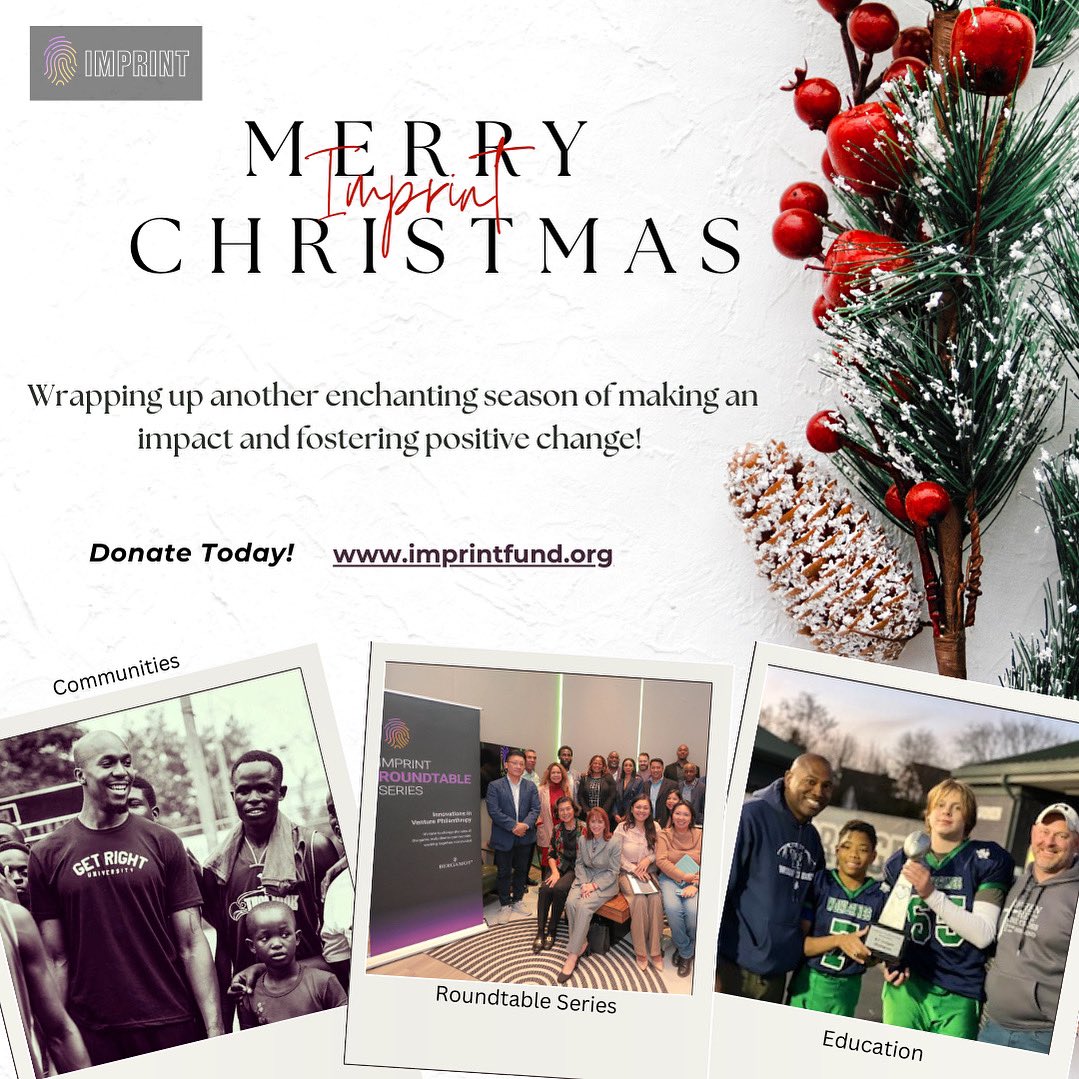 imprint_fund's tweet photo. Merry Christmas and Happy Holidays!! #GivingSeason https://t.co/2KkecSgkA0