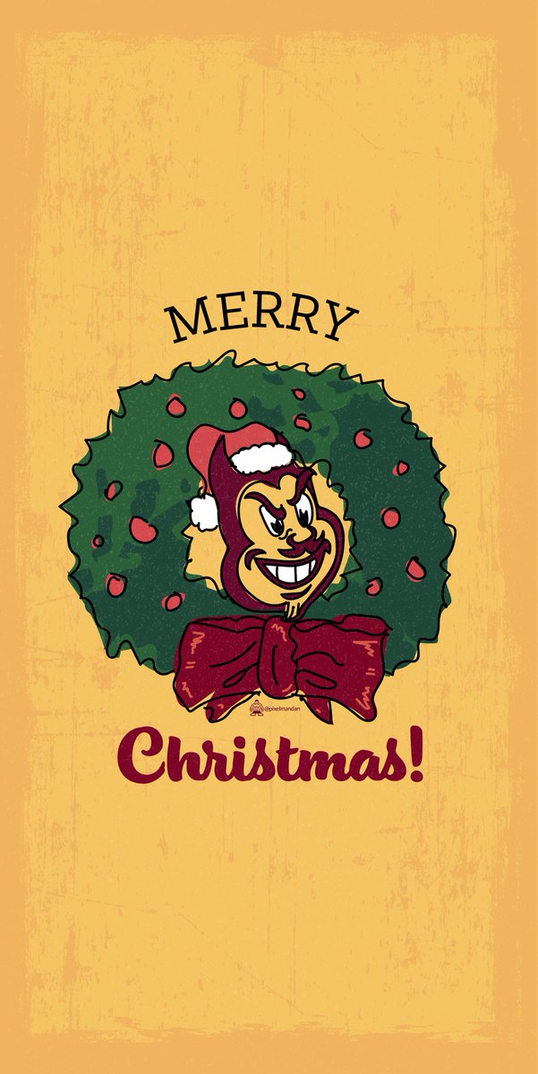 Have a Holly, #Sparky Christmas. #MerryChristmas #ASU #SunDevils