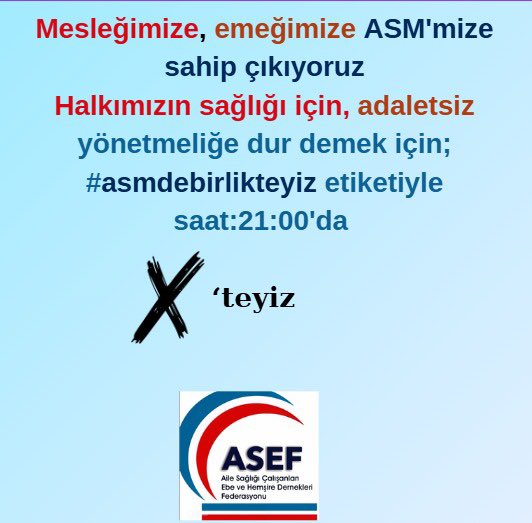 #asmdebirlikteyiz #asmlerbizim  <a href="/sagliklicozum/">T.C. Sağlık Bakanlığı Sağlıklı Çözüm</a>