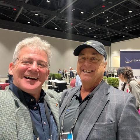 #IcarusRT was proud to be part of #Verge2024 in San Jose, where innovation meets sustainability! We showcased our cutting-edge technologies. Pictured here are CEO and Founder of Icarus RT, Mark Anderson, and Bert Wenk, CEO of infiniRel Corporation. Excited for the future ahead!