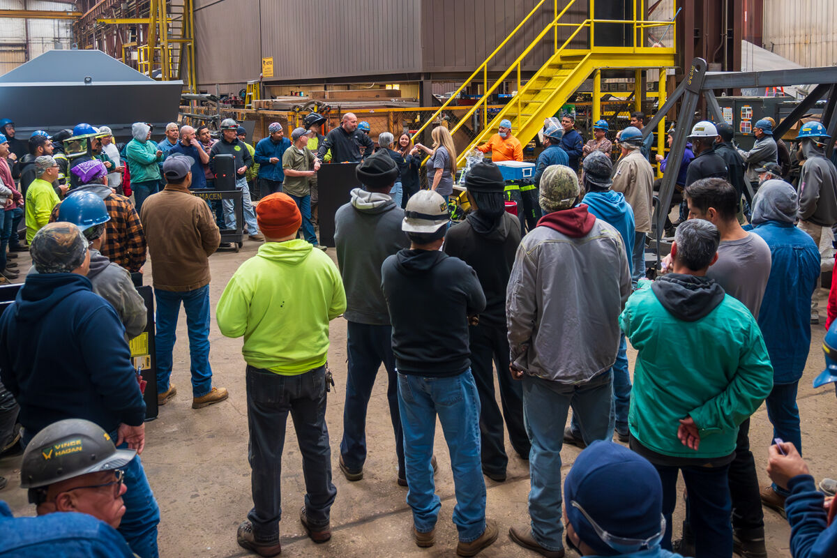 vincehaganco's tweet photo. We celebrated the Christmas &amp; New Years holidays together with a fantastic BBQ lunch and gifts for the crew. Also, one of our team members, Jose, also celebrated his 20 year anniversary today.

#concrete #batchplants https://t.co/GmYAynB33e