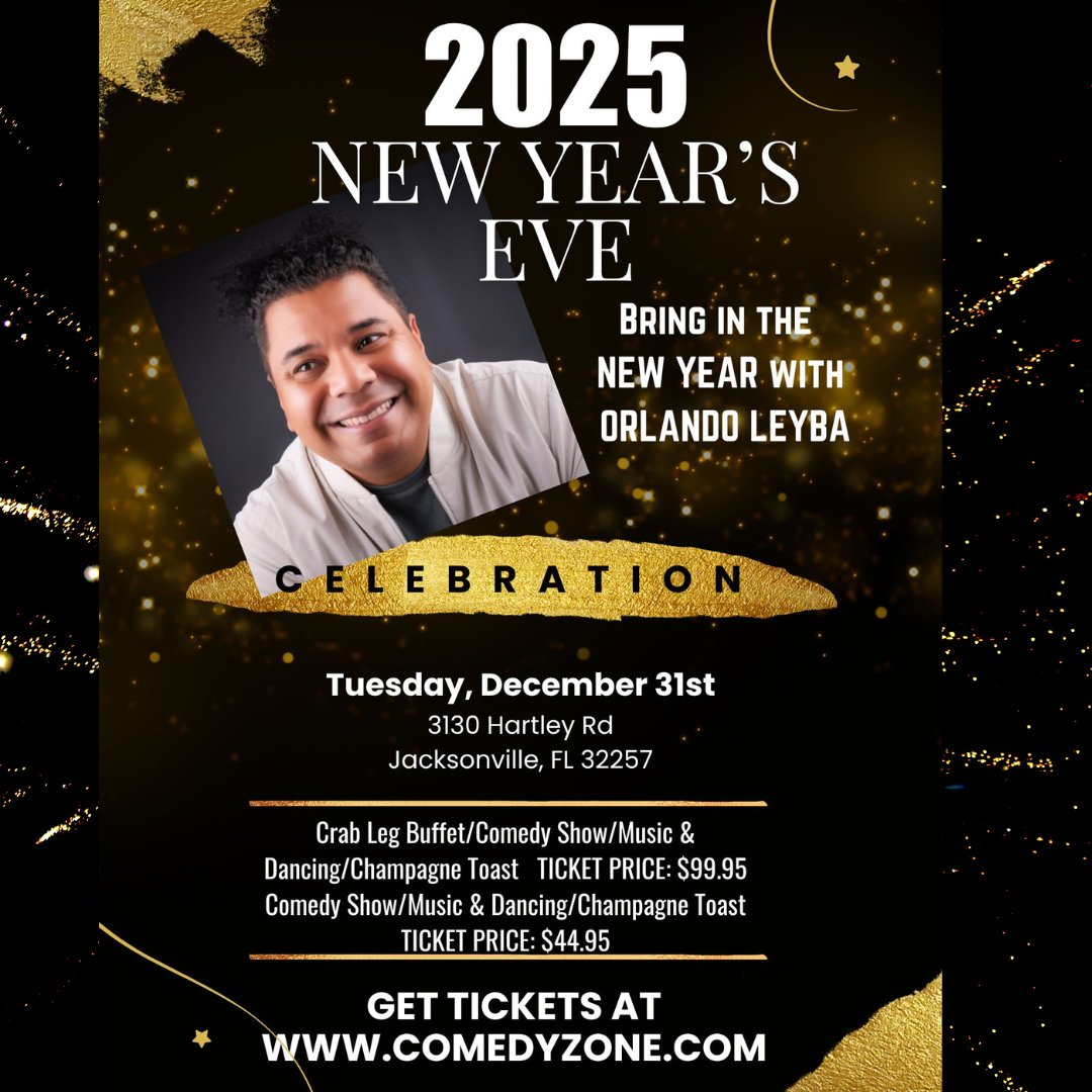 Join us for a night to remember!!🔥For New Year's Eve 2025, we will celebrate with a crab leg buffet, a comedy show with @heylando , dancing, and a midnight champagne toast. Buy your tickets now!!!

You can purchase tickets here: comedyzone.com