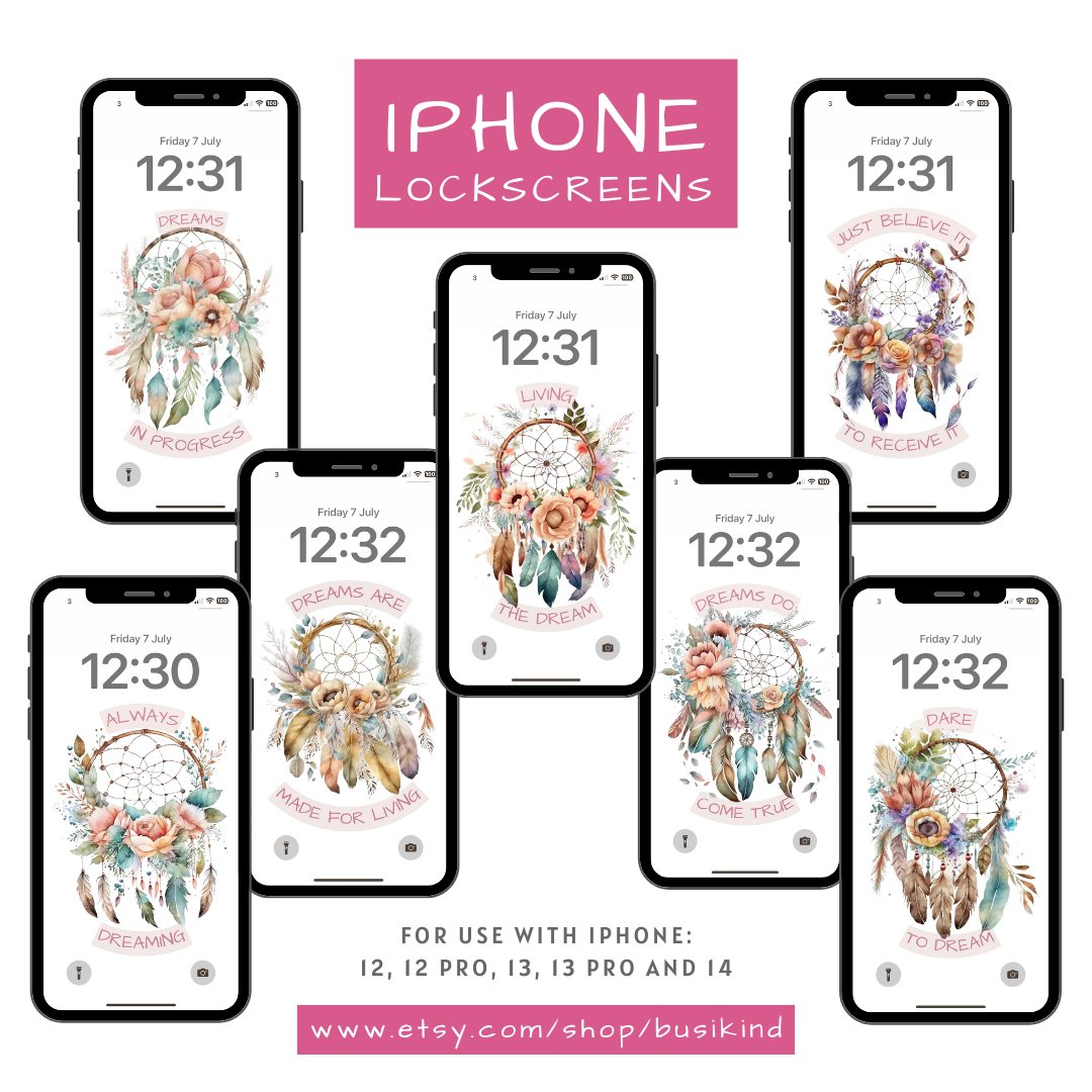 BusiKind's tweet photo. #LastMinuteGifts For #Dreamers. Instant #Christmas Delivery &amp; 50% Off The #Dream Catcher #LockScreen  Set: https://t.co/1Ca8TOokkm

FOR #iPhone 12, 12 Pro, 13, 13 Pro,14

#iPhoneWallpaper #positivity #PositiveVibes #goodvibes #quotes #giftsforher #digital #etsysale #affirmations https://t.co/2Q0AcQMdXc