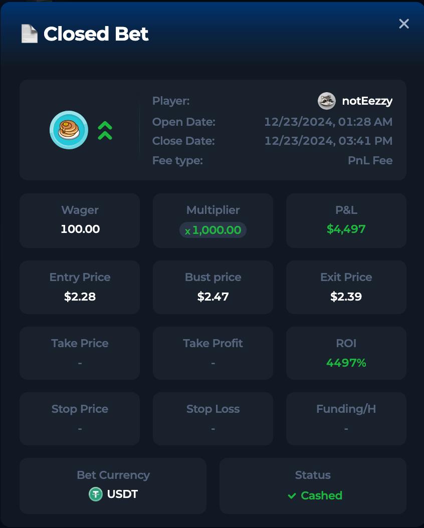 notEezzy's tweet image. #BetFury just dropped #CAKE futures with up to x1000 leverage 

Low fees, high rewards
Time to trade🫡