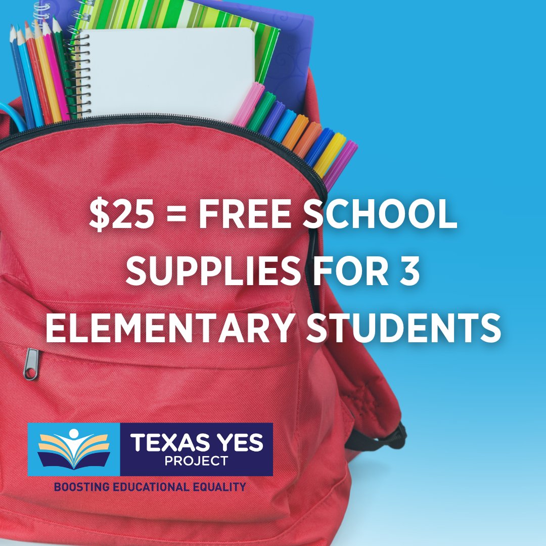 $25 = one food delivery OR school supplies for 3 Texas students! Skip the takeout, change a student's future. Every dollar makes a difference! 

Donate: ow.ly/AVGc50Ujjo2  💙