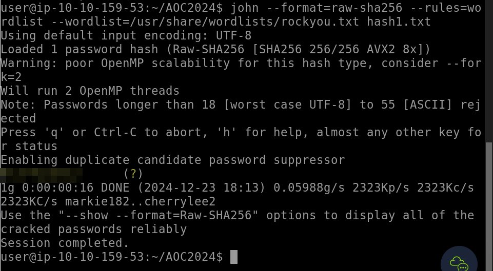 Shukzybae's tweet image. Day 23 of #AdventOfCyber: Hash Cracking ✅
Cracked a password-protected PDF using John! 

Steps: 
Identified hash type with hashid.
Cracked it using John with custom wordlists &amp;amp; rules
Decrypt  PDF using pdftotext
@GeniusFranklyn @cyb3rn3t1cs @StellaObatoye @cyber_with_tega