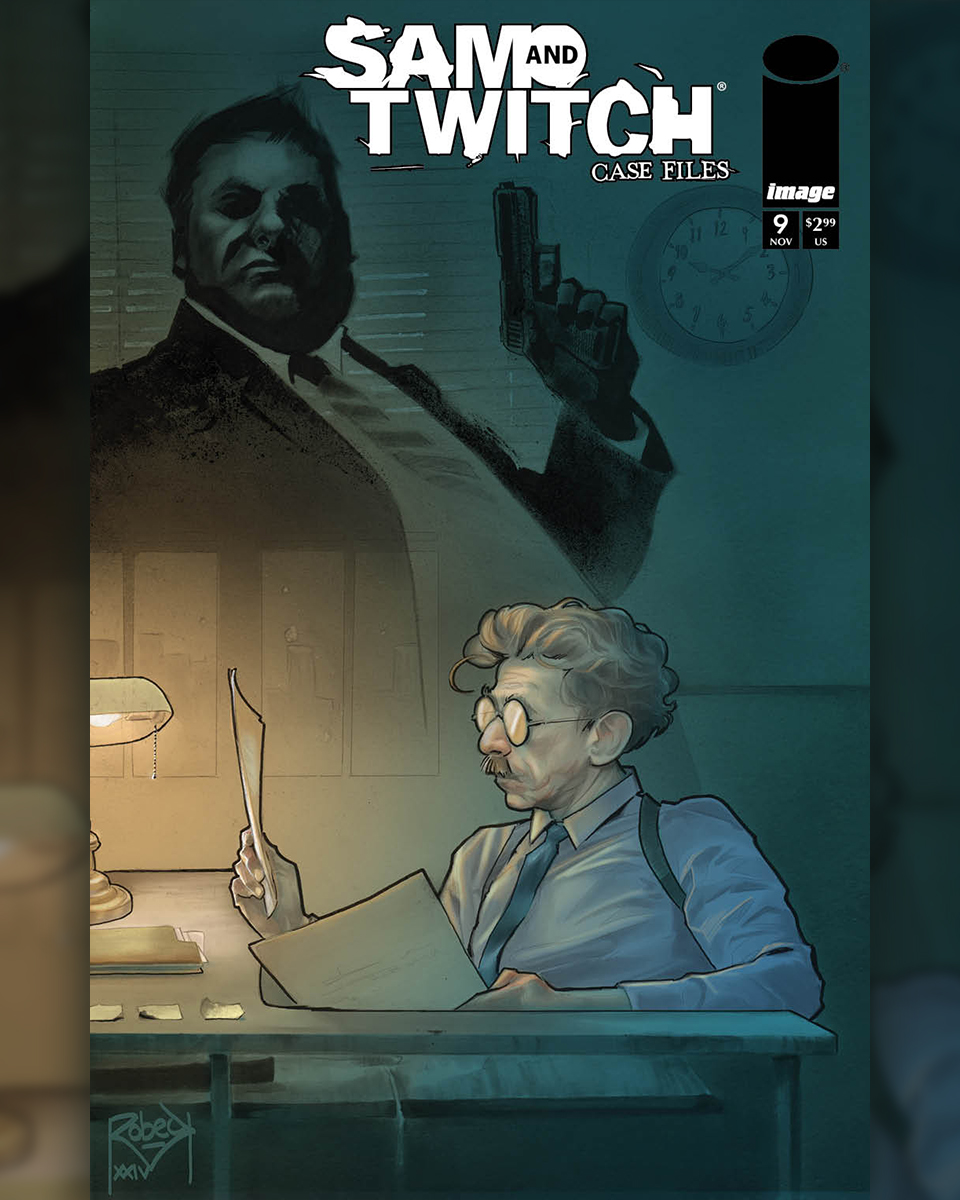Todd_McFarlane's tweet photo. COOL cover for SAM AND TWITCH: CASE FILES #9... on shelves at your LCS on 12/26! 💥
Artist: Thaddeus Robeck

TODD.

 #samandtwitch #spawn #crimedrama #mysterycomics #STCF @McFarlaneComics @ImageComics https://t.co/eePb0nzHa0