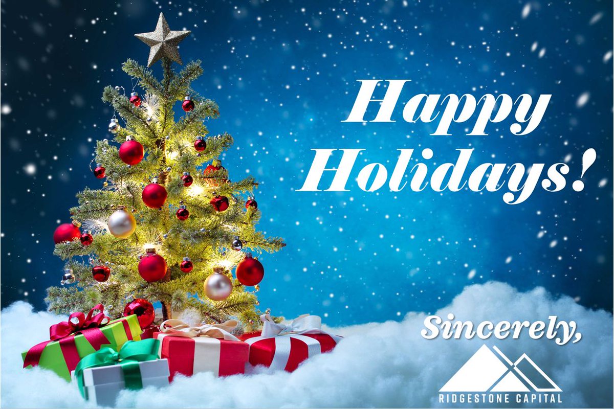 RidgeStone_Cap's tweet photo. Happy Holidays from all of us at Ridgestone Capital! 🤩 #ridgestonecapital #workingcapital #equipmentfinance #lineofcredit #happyholidays https://t.co/6zfIVhY8mc