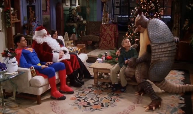 xxWeiss's tweet photo. After 30 years, The Holiday Armadillo (Ross) reunited with Superman (Joey) &amp; Santa (Chandler) to celebrate the holidays &amp; The Dawning with Ben! 🎅🏼 🎄 

#DawningFashion #Destiny2 #Destiny2Fashion
@A_dmg04 @BrunoLouviers @MoltenSlowa @asalisbury 
@DestinyTheGame @Destiny2Team https://t.co/05qAeygYQM