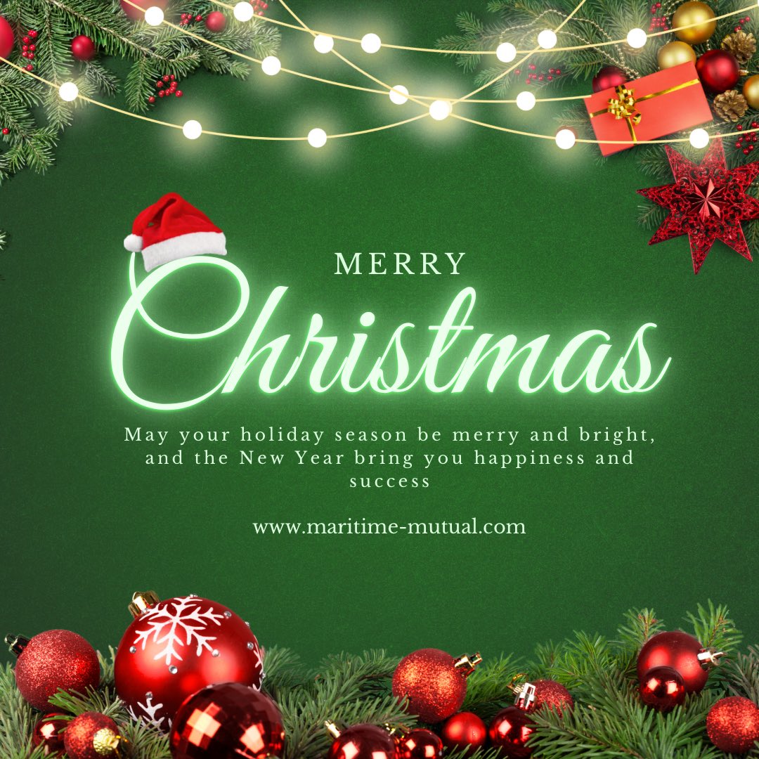 Our UK correspondent office will be closing for the upcoming festivities on the 25th &amp; 26th of December. 
Merry Christmas from all our teams at Maritime!