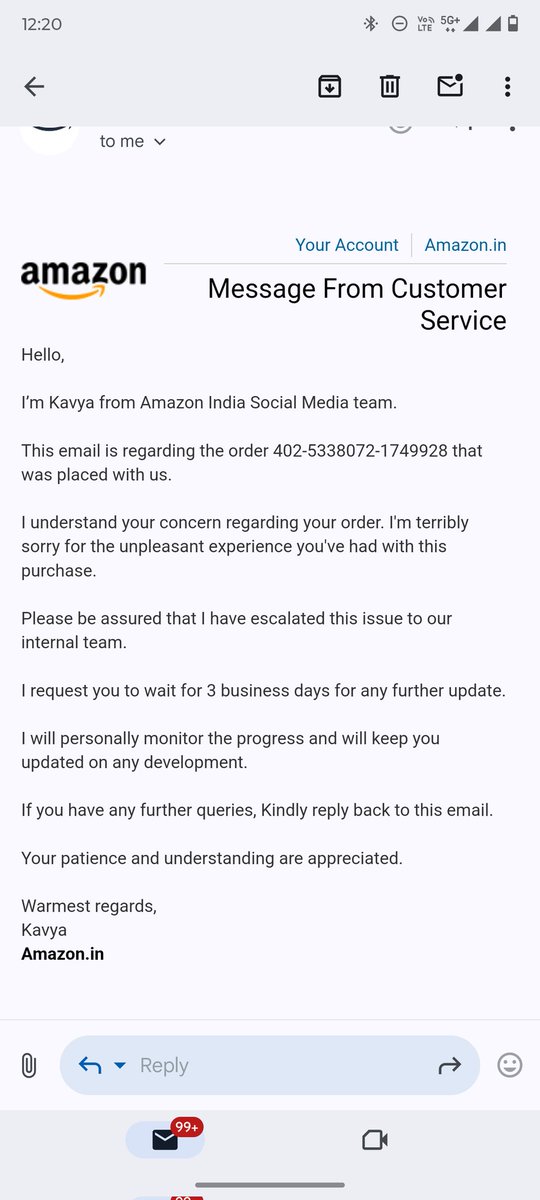 Indefined_hk's tweet photo. Already 3 days again 3 days i need to wait for the issue to be resolved then why chat help is there after posting in x now only I got mail @amazonIN then what the use of chat help I need to buy from other e-commerce site waiting for my refund I think takes too long https://t.co/zX69a5Vte0