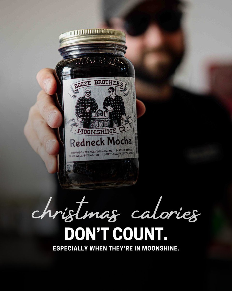 PSA: During this season, calories don’t count.

Especially when they’re in moonshine. 😉 But if you’re still keeping an eye on the sweets, we’ve got you covered with our Redneck Mocha—sugar-free, keto-friendly, and every bit as delicious. No compromises, just pure holiday magic.