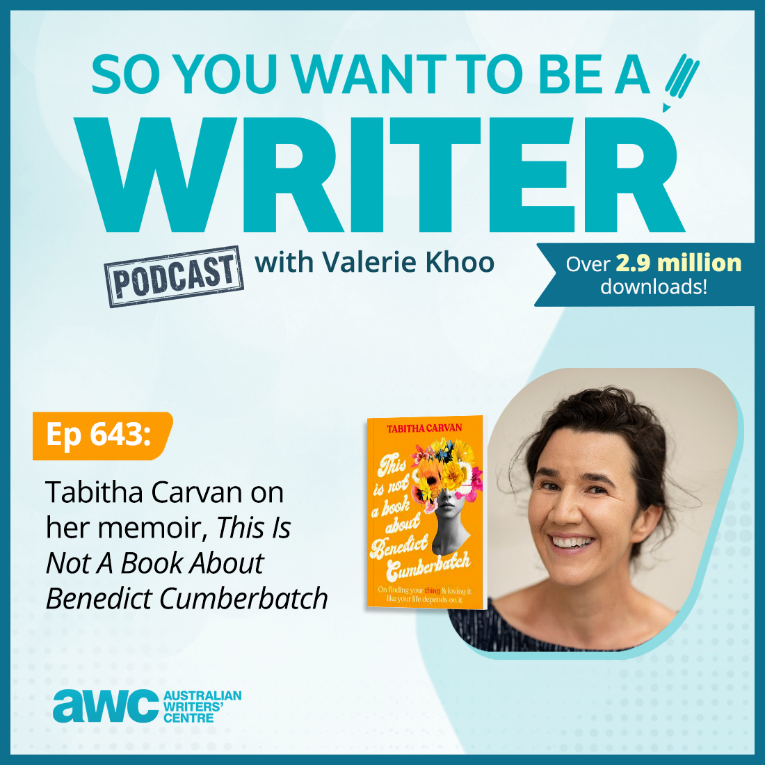 Australian Writers' Centre (@writerscentreau) on Twitter photo Tabitha Carvan (<a href="/tabithacarvan/">Tabitha Carvan</a>) discusses her memoir, ‘This Is Not A Book About Benedict Cumberbatch’. Out now with Harper Collins Australia (@harpercollinsau).
Listen now on this episode of the ‘So You Want To Be A Writer’ podcast: writerscentre.com.au/blog/ep-643/ Tabitha Carvan (<a href="/tabithacarvan/">Tabitha Carvan</a>) discusses her memoir, ‘This Is Not A Book About Benedict Cumberbatch’. Out now with Harper Collins Australia (@harpercollinsau).
Listen now on this episode of the ‘So You Want To Be A Writer’ podcast: writerscentre.com.au/blog/ep-643/