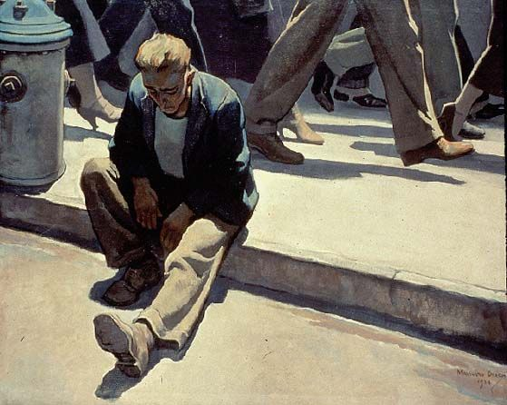 damian_arasa's tweet photo. Dice la lógica que una cosa no puede ser y no ser al mismo tiempo, pero todos hemos sentido alguna vez lo que es existir y no existir al mismo tiempo. Ojalá que nadie se sienta así hoy.

🎨 Maynard Dixon https://t.co/Nch7801jPf