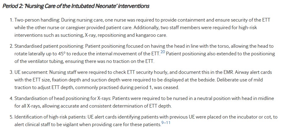 ADC (@adc_bmj) on Twitter photo Reducing unplanned extubation in NICU
Rate halved
This is the bundle
QI project🇦🇺
<a href="/AnnaKidman3/">Dr Anna Kidman</a> <a href="/calumtheroberts/">Calum Roberts</a>
fn.bmj.com/content/early/… Reducing unplanned extubation in NICU
Rate halved
This is the bundle
QI project🇦🇺
<a href="/AnnaKidman3/">Dr Anna Kidman</a> <a href="/calumtheroberts/">Calum Roberts</a>
fn.bmj.com/content/early/…