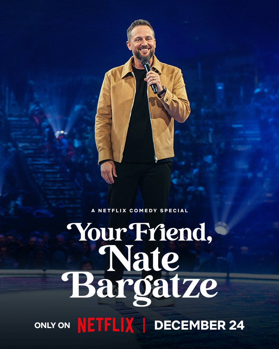 🎤 Your Friend, Nate Bargatze premieres TOMORROW only on Netflix!