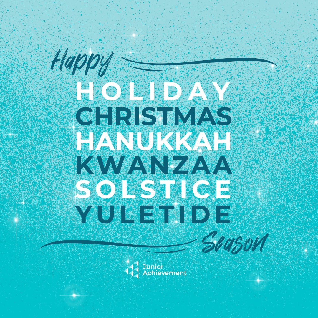 Wishing everyone happy holidays! May this season bring joy, growth, and inspiration. #HappyHolidays #JuniorAchievement
