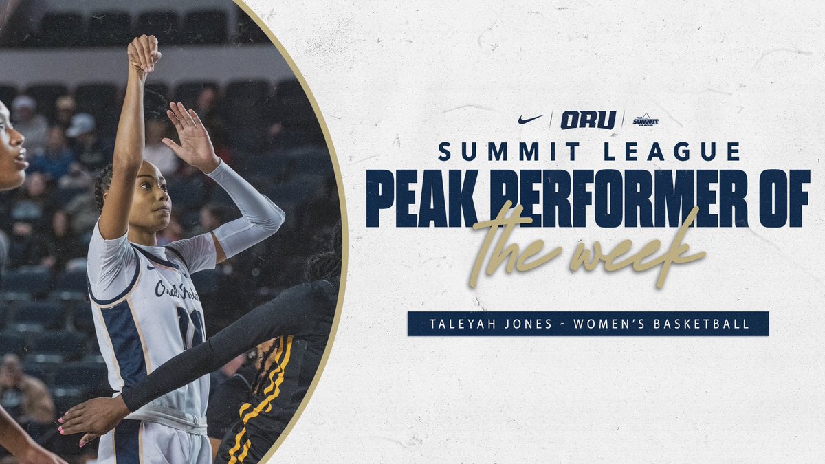 ORU W. Basketball (@oruwbb) on Twitter photo ๐๐ก๐ซ๐ข๐ฌ๐ญ๐ฆ๐๐ฌ ๐๐๐ฆ๐ ๐๐๐ซ๐ฅ๐ฒ ๐๐จ๐ซ ๐! ๐
Taleyah Jones earns her second career Summit League Peak Performer of the Week award, leading the Golden Eagles to their first ever season with dual SEC wins and a 6-0 record at home! Congratulations, Taleyah! ๐
#ORUWBB | ๐๐ก๐ซ๐ข๐ฌ๐ญ๐ฆ๐๐ฌ ๐๐๐ฆ๐ ๐๐๐ซ๐ฅ๐ฒ ๐๐จ๐ซ ๐! ๐
Taleyah Jones earns her second career Summit League Peak Performer of the Week award, leading the Golden Eagles to their first ever season with dual SEC wins and a 6-0 record at home! Congratulations, Taleyah! ๐
#ORUWBB |