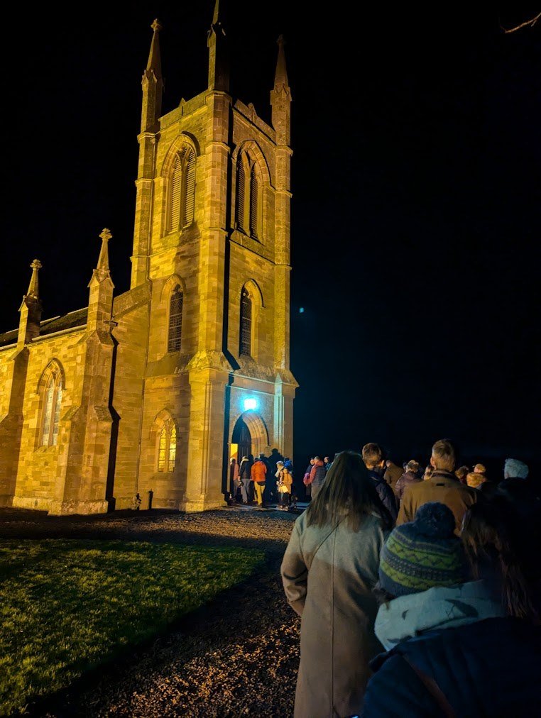 SChurchesTrust's tweet photo. Despite freezing temperatures last night, the crowds happily queued for a standing-room only festive performance from the Stenton Singers at Stenton Parish Church

This was the group's 38th annual charity Carol Concert, this one in aid of mental health group "Keep the Heid" (1/2) https://t.co/GWnXHJHRpS