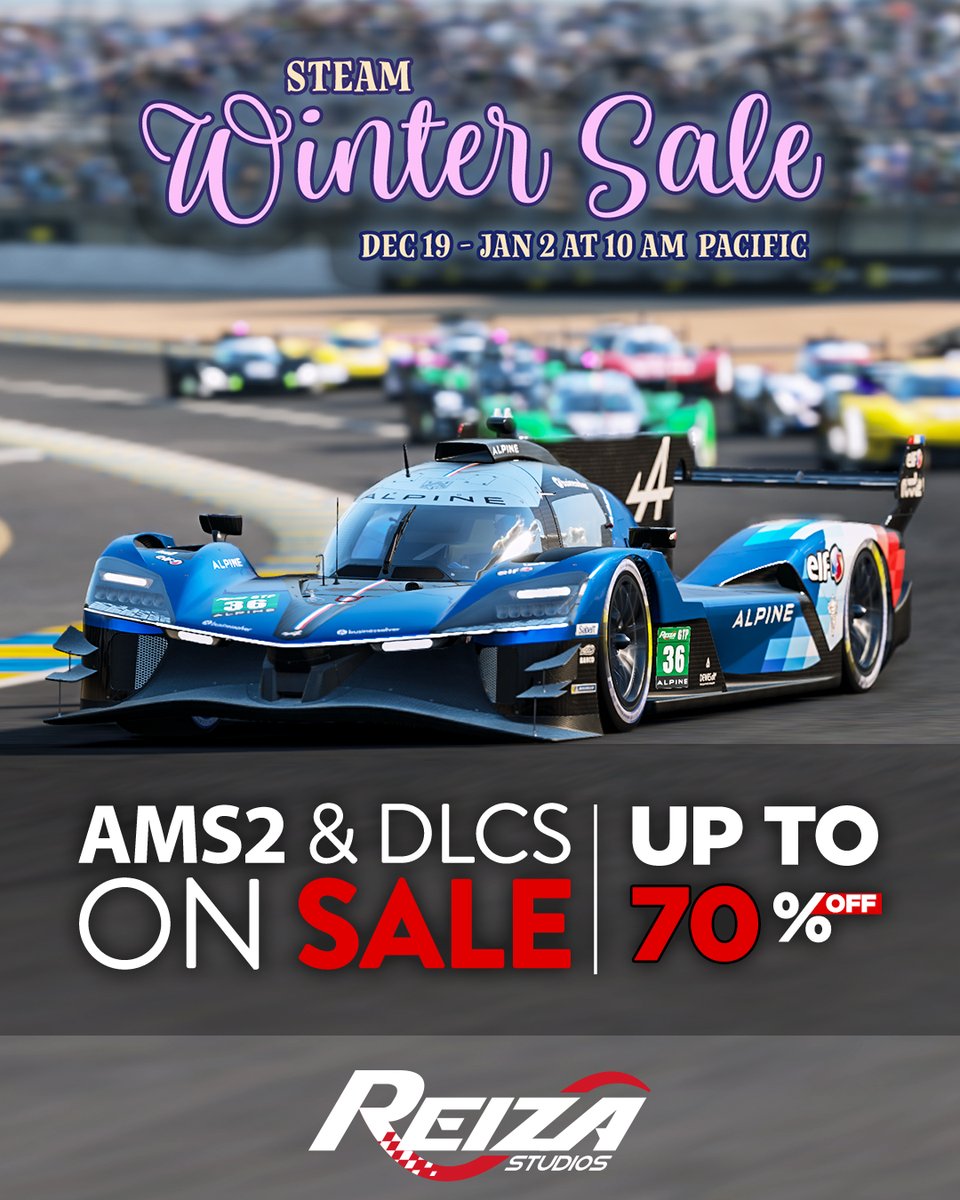 Christmas is just around the corner! 🎅
Santa says grab Automobilista 2 on Steam! 70% OFF!