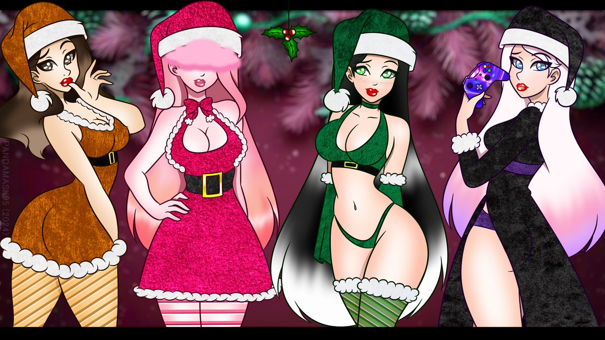 PandaMask95's tweet photo. Happy Holidays from us Discord Gals! May you all have a very Merry Christmas, and a Happy New Years!
- - - - - - - - -
#fyp #FYP #foryoupage #FreelanceDigitalArtist #Artist12 #FireAlpaca #DigitalArtist #Digital #Drawing #Art #Furberus #HazeySong #VenomVisions #PandaMask95 #2024 https://t.co/ntiuFfUw1Z