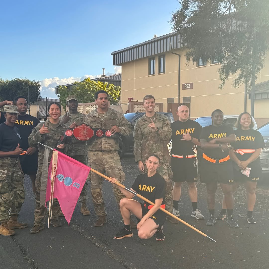 USARPAC's tweet photo. Battle for the Belt!

The DSB H2F Team supported the "Battle for the Belt" with strength and teamwork from Auto, HQ, ERM, and GSC Platoons. For more info on H2F support, visit the Soldier Performance Readiness Center. #ArmyH2F #SoldierPerformance https://t.co/DL7sYRXgM7