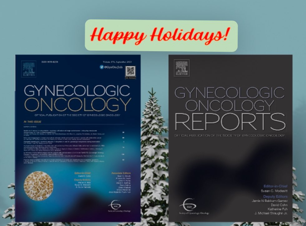 gynoncjnls's tweet photo. Wishing everyone a safe and happy holiday season from the @gynoncjnls team!! Look forward to seeing you in 2025! 🥂 @David_Cohn_MD @SusanModesitt @SGO_org https://t.co/we9rgP6hXT
