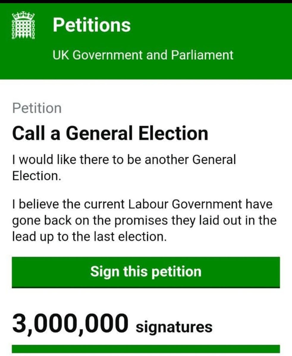 GSGB01's tweet photo. 🚨BREAKING: The petition to call a general election has just reached 3 million signatures.

@Keir_Starmer that's three MILLION people who want you GONE! https://t.co/3ecC46Jbe8