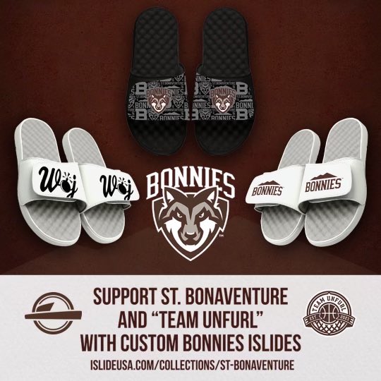 Get your St. Bonaventure and Woj 💣 Slides, delivering a stocking-stuffer to your favorite hoops fan and NIL opportunities to our 12-1 Bonnies: