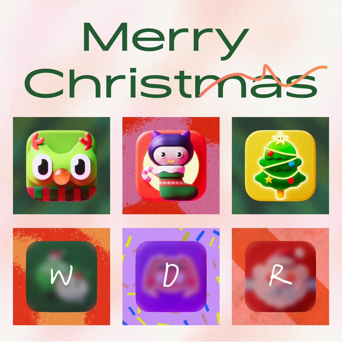 The Third Christmas icon, Snapchat 🎄
Once all of them are updated, it will be updated on Gumroad. #MerryChristmas 
#Snapchat #iOS18