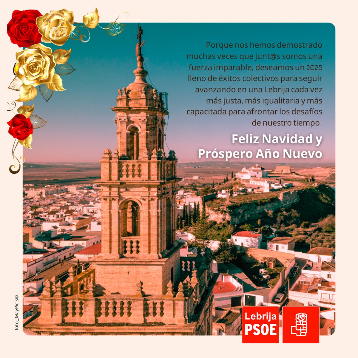 🌹 Feliz Navidad y Próspero Año 2025 🌹

<a href="/PSOE/">PSOE</a> 
<a href="/psoedeandalucia/">PSOE de Andalucía</a> 
<a href="/psoedesevilla/">PSOE de Sevilla</a>