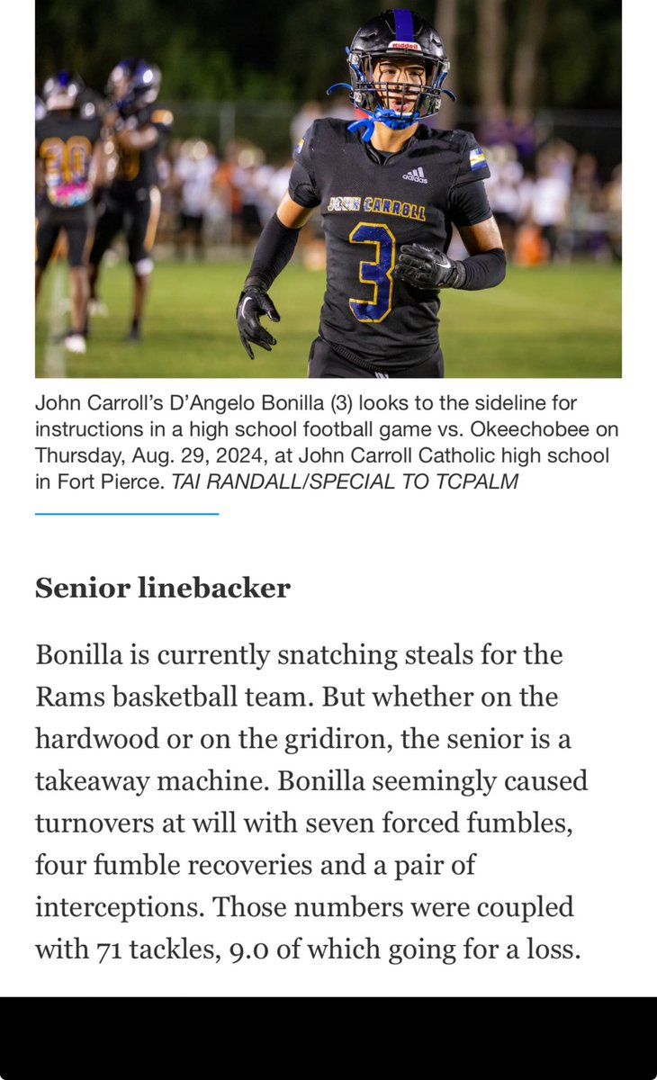 D’Angelo(DLO)Bonilla (@_dangelo_b) on Twitter photo After having a breakout season,Im happy to be elected all area first team defense! Congradulations also to my head coach, <a href="/CoachGroody17/">Mickey Groody</a> for coach of the year, Well deserved. After having a breakout season,Im happy to be elected all area first team defense! Congradulations also to my head coach, <a href="/CoachGroody17/">Mickey Groody</a> for coach of the year, Well deserved.