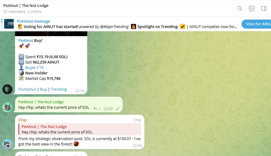 Peainutsol's tweet photo. 🔥 The TG is on fire (in the best way)! 🐿️🌰

The Squirrels climbing higher, vibing and stashing acorns like there’s no tomorrow. 

Don’t miss out on the action and the nuttiest community in the crypto space! 🚀

👉 Join the squad  https://t.co/ssHyqYHNIc

$ainut #pnut #peainut https://t.co/GJonXtkdct