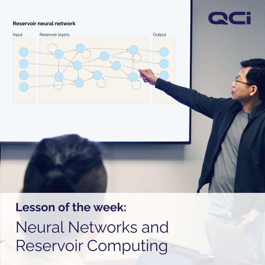 💡#LessonOfTheWeek: Neural Networks and Reservoir Computing

In this week’s lesson, QCi dives into reservoir computing, a machine learning paradigm closely related to neural networks.

Interested in learning more? Read QCi’s full lesson here 👉 bit.ly/4086QJ4
