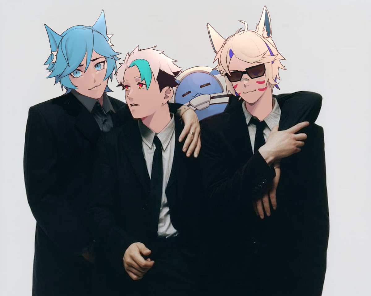 doshi00_'s tweet photo. been listening to a lot of The 1975 lately

ft. @nekoucing @sacreblu3 @LobaKyo_ 

🎨: @irukun00 https://t.co/ZORLvZQ4Th