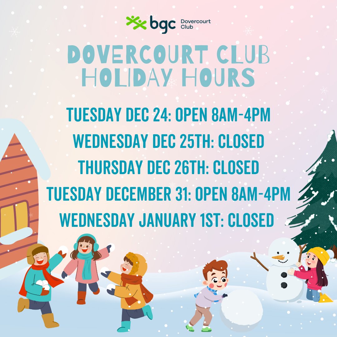 ❄️Holiday Hours❄️