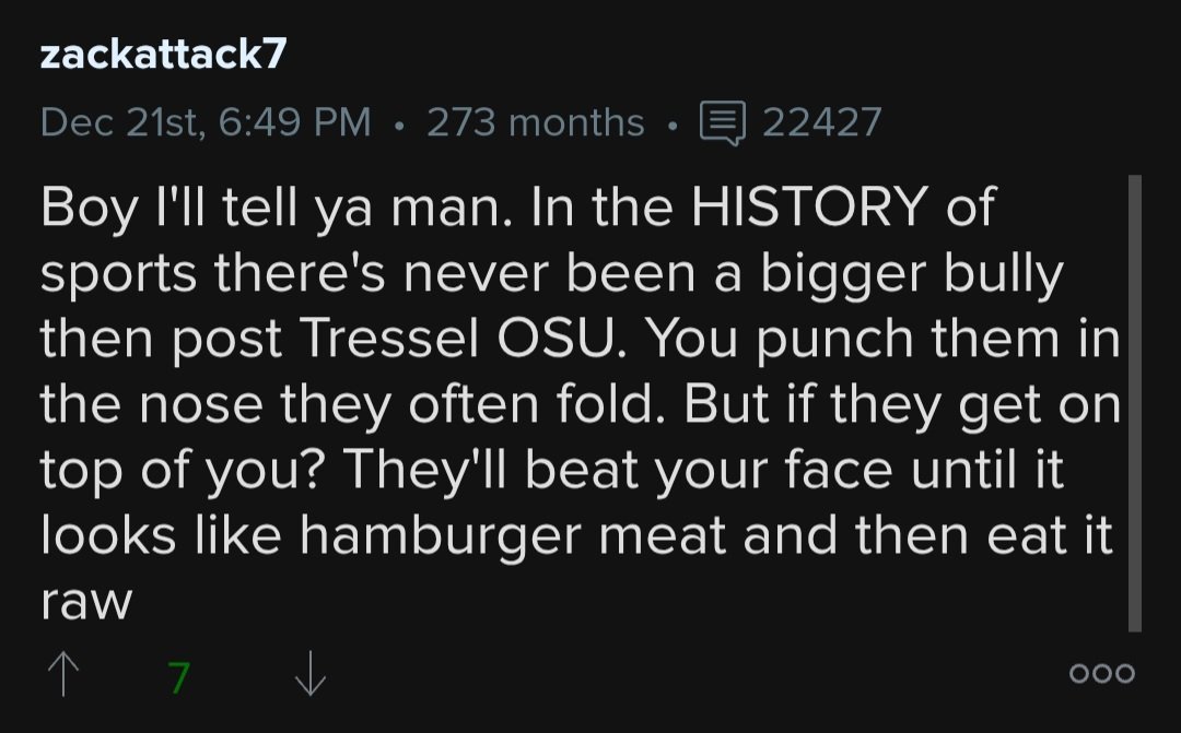 Penn State fans had an in-game thread going watching Ohio State vs. Tennessee. This post after the Buckeyes went up 21-0 is a doozy. 😂