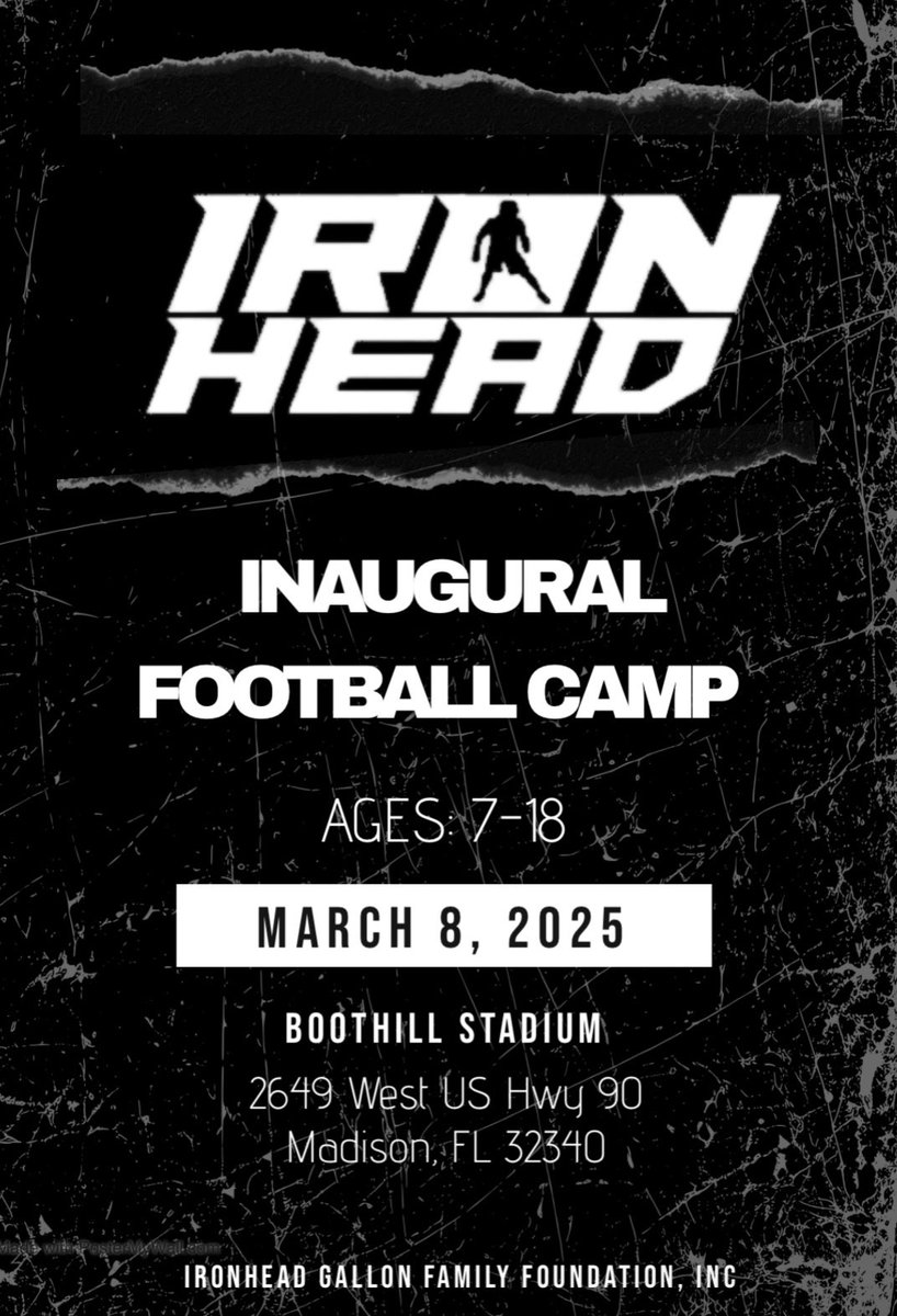 FREE EVENT‼️ 

Click the link and register your kids. 

North FL and South GA

docs.google.com/forms/d/e/1FAI…