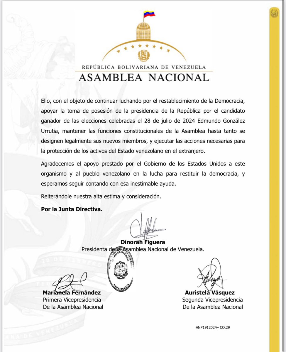 AlbertoRodNews's tweet image. ÚLTIMA HORA | AN-2015 aprobó nueva extensión de su mandato: no se cumplió con el quórum y con oposición pública de AD y UNT bit.ly/4gkxT9L