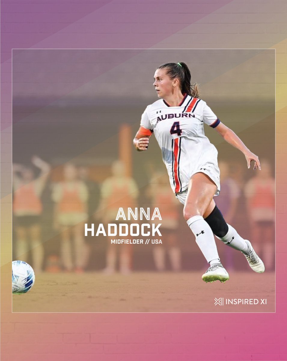 Inspired XI (@inspiredxi) on Twitter photo โ We are excited to welcome Anna Haddock (<a href="/annahaddock_/">Anna Haddock</a>) to Inspired XI! Anna is a creative midfielder from Bowling Green, Kentucky. She played five seasons of college soccer at Auburn University (US/NCAA Division I), where she started 97 of 97 matches, amassing over 8,100 game โ We are excited to welcome Anna Haddock (<a href="/annahaddock_/">Anna Haddock</a>) to Inspired XI! Anna is a creative midfielder from Bowling Green, Kentucky. She played five seasons of college soccer at Auburn University (US/NCAA Division I), where she started 97 of 97 matches, amassing over 8,100 game