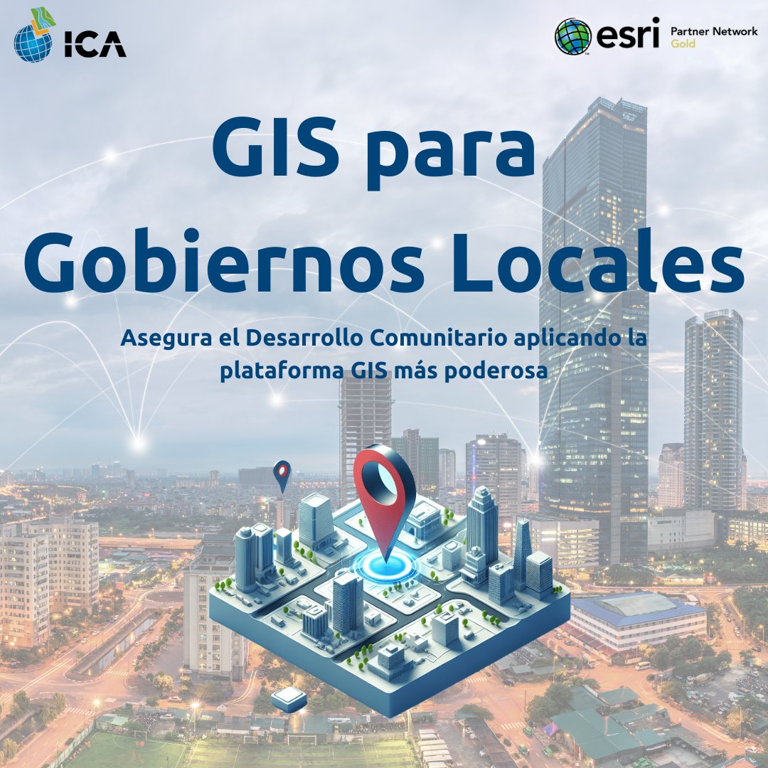 ¡Optimiza la Gestión de tu Municipio a través de la Inteligencia Geográfica!

✅ Administración eficiente
✅ Obras viales
✅ Planificación territorial
✅ Seguridad
✅ Salud
✅ Gestión catastral
✅ Imágenes satelitales y cartografía
✅ Optimización de rutas