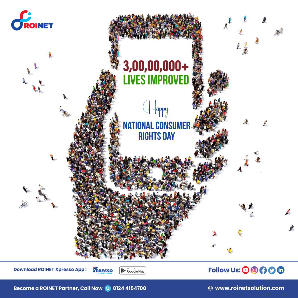 Celebrating fairness, empowerment, and informed choices this National Consumer Rights Day!

At ROINET, we are dedicated to building a world where transparency and trust form the foundation of every consumer interaction.

#ConsumerRightsDay #ROINET #ConsumerEmpowerment