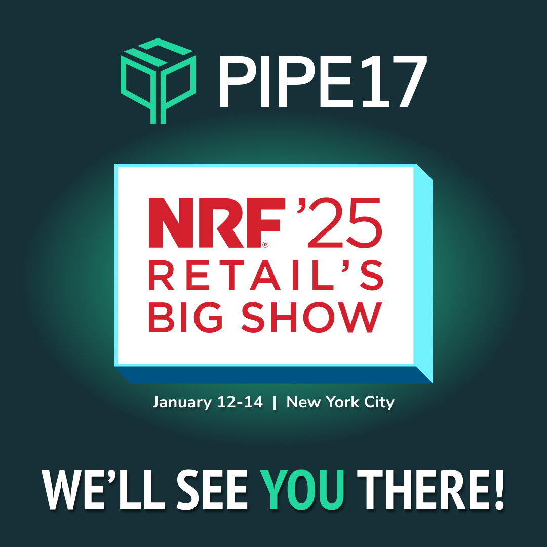 Pipe17inc's tweet photo. Pipe17 is heading to NRF 2025 in NYC! 🗽

Excited to join the biggest names in retail, ecommerce, and logistics to showcase how we power seamless order operations for brands, merchants, and 3PLs.

Let’s connect at #NRF2025!

#Ecommerce #FulfillmentSolutions #OrderOperations https://t.co/xvfS2S5PWd