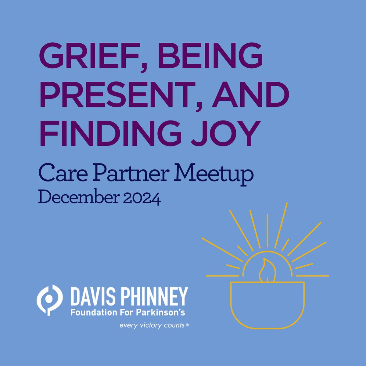 Davis Phinney FND (@davisphinneyfnd) on Twitter photo In this month's Care Partner Meetup, we welcome a special guest: Kathleen Crist, a social worker, care partner, and the executive director of the Houston Area Parkinson’s Society. We discussed anticipatory grief and how to remain present.
Watch now! bit.ly/49NI3NP In this month's Care Partner Meetup, we welcome a special guest: Kathleen Crist, a social worker, care partner, and the executive director of the Houston Area Parkinson’s Society. We discussed anticipatory grief and how to remain present.
Watch now! bit.ly/49NI3NP
